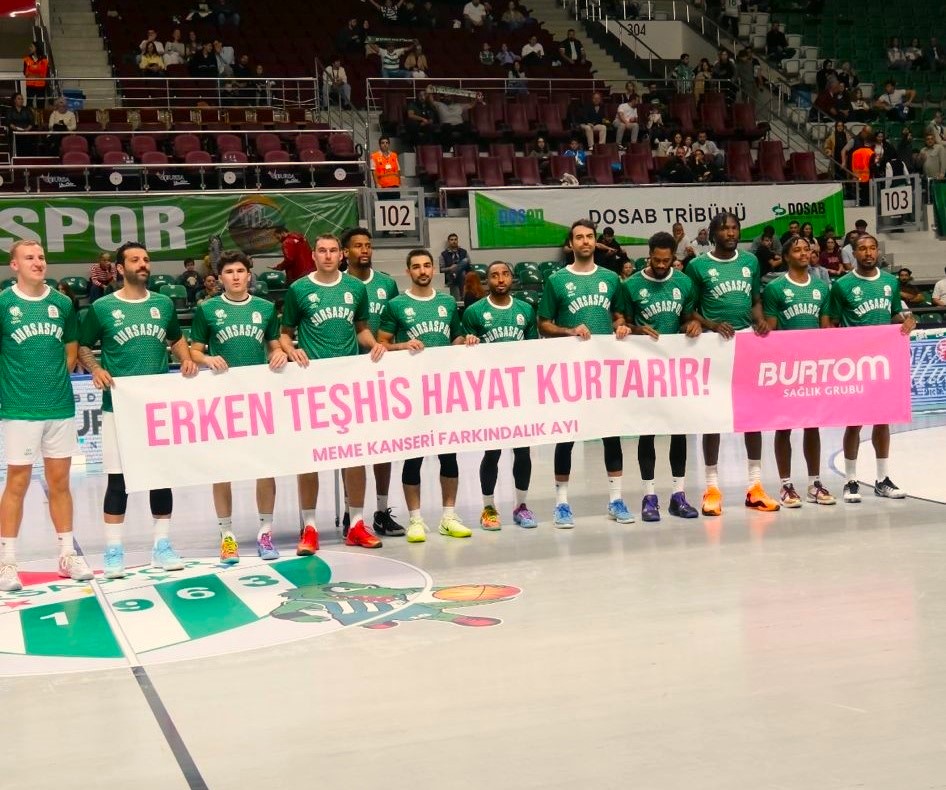 BURTOM ve Bursaspor meme kanserine dikkat çekti